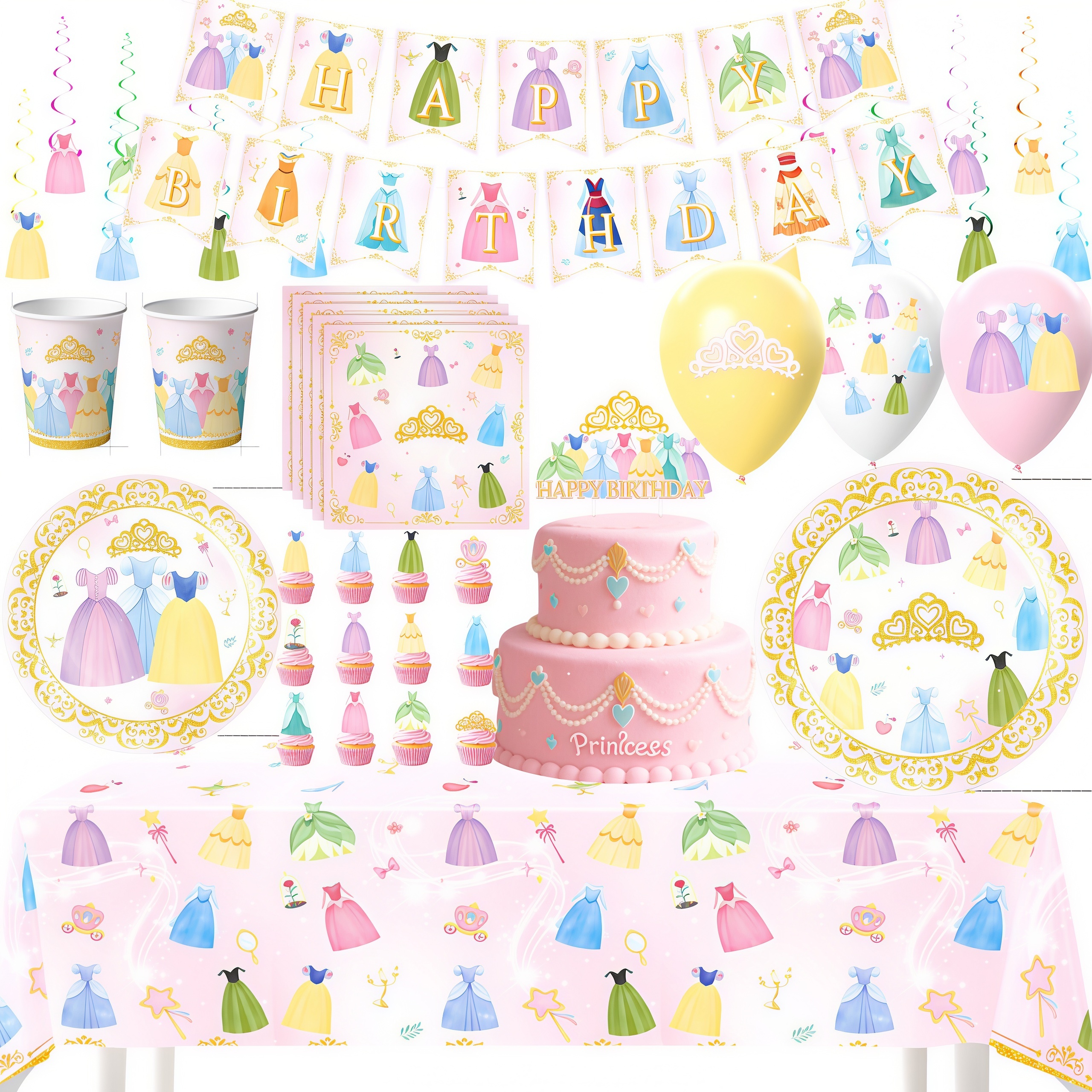 Baby Nursery Ideas Girl - Princess Dress Girls Birthday Party room