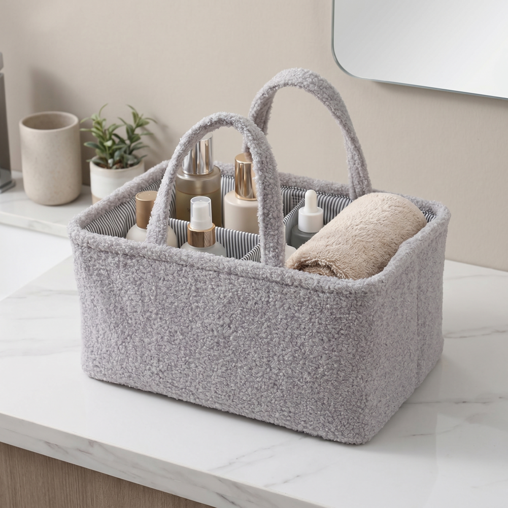 Baby Nursery Essentials - Diaper Organizer Basket Baby Diaper Caddy