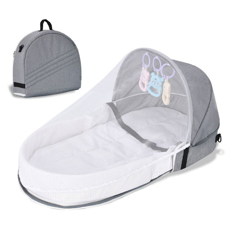 Rocking Chair Nursery - Portable Travel Baby Crib Foldable Baby
