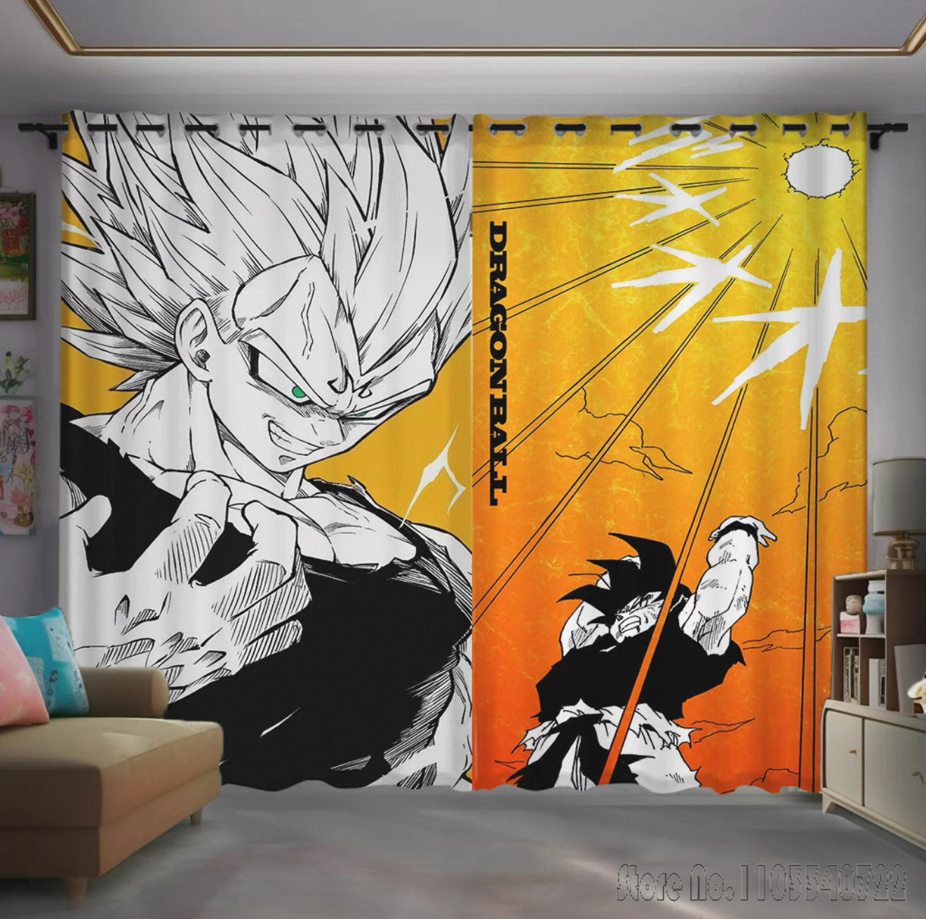 Baby Nursery Blackout Curtains - Hot Child Anime Dragon Ball Wukong