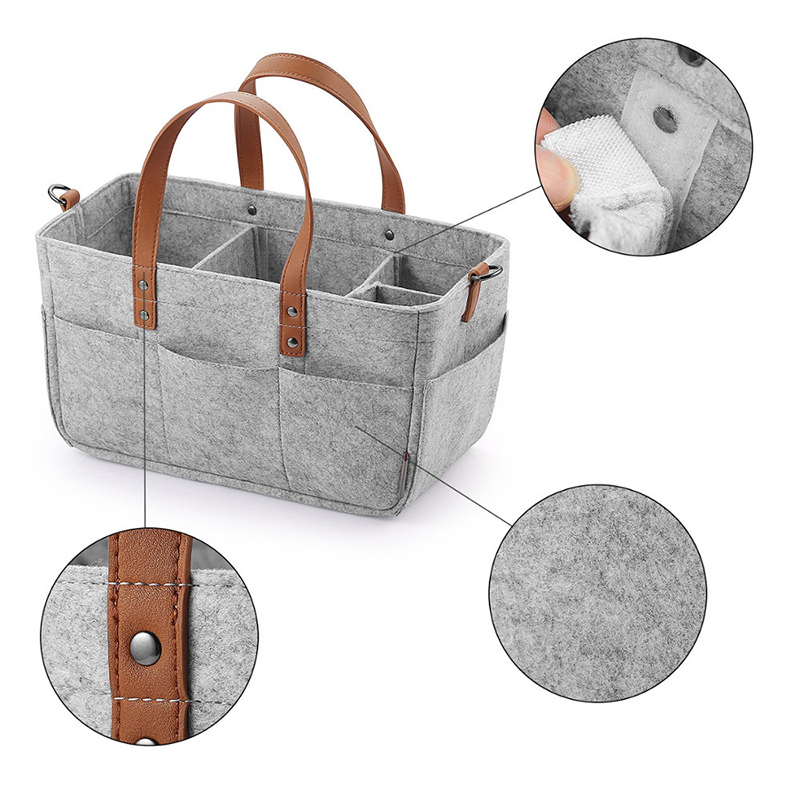 Baby Nursery Unisex - Baby Felt Storage Nursery Organizer Basket