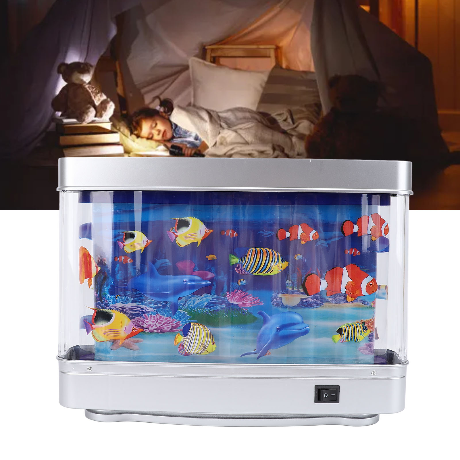 Baby Nursery Lamp - Fake Fish Tank Lamp Mini Decorative