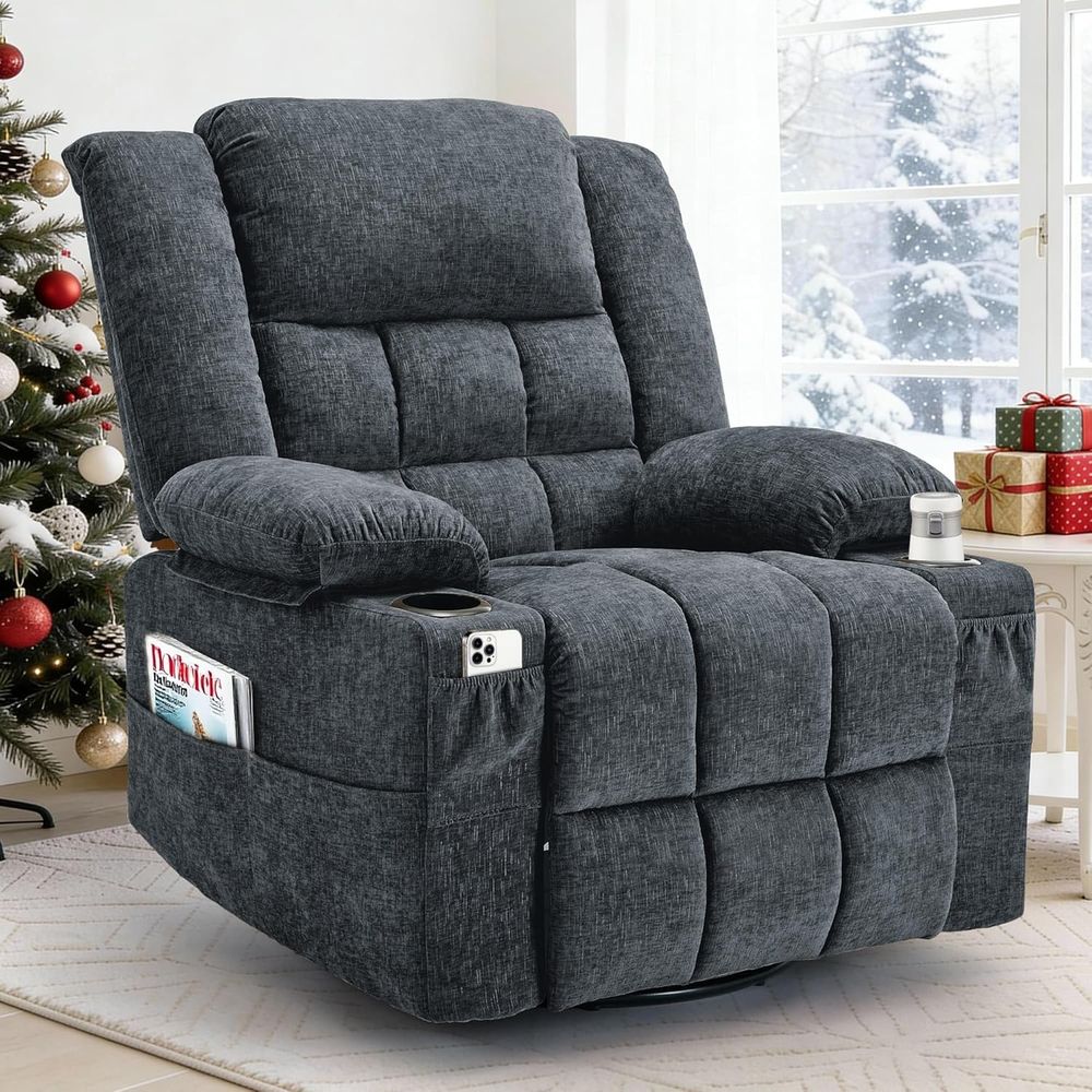 Rocking Chair Nursery - Swivel Rocker Recliner for Adults, Nursery
