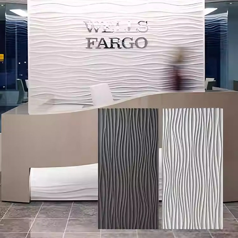 Baby Nursery Panelling - 5 pieces PU wave panel 120*60CM