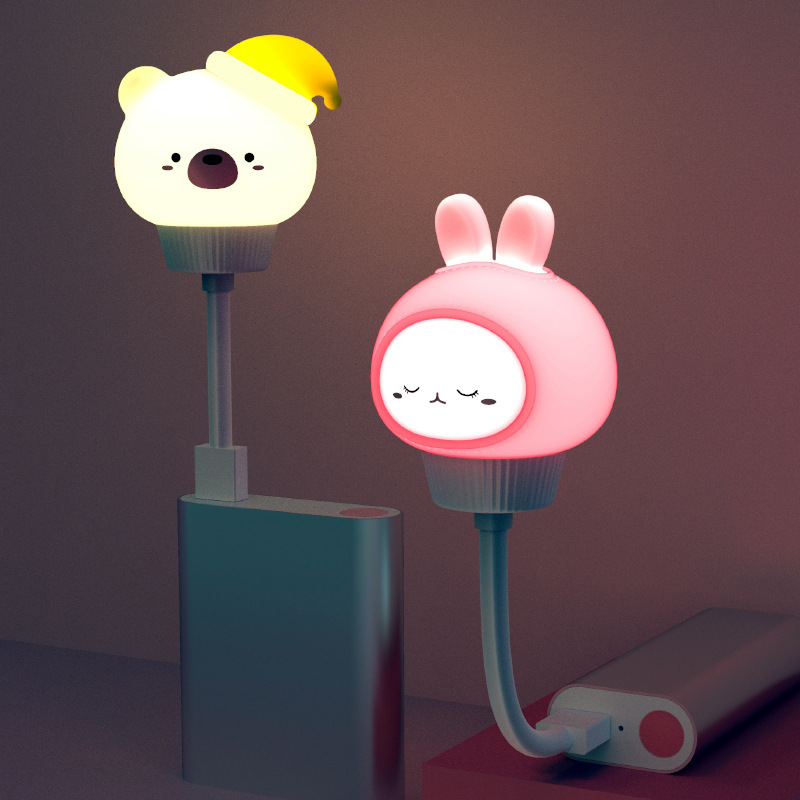 Baby Nursery Lamp - USB Night Light LED Cute Cartoon