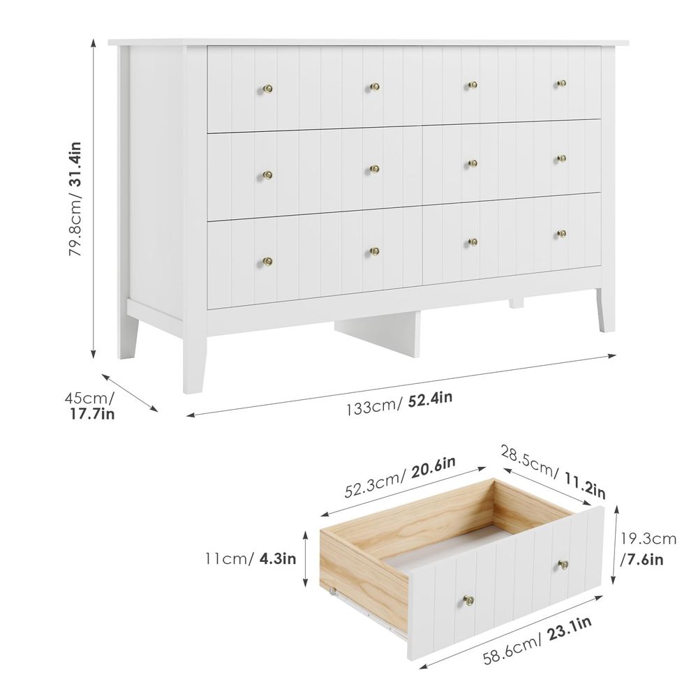 White Dresser, Chest of Drawer - Baby Nursery Chest Of Drawers recension och pris