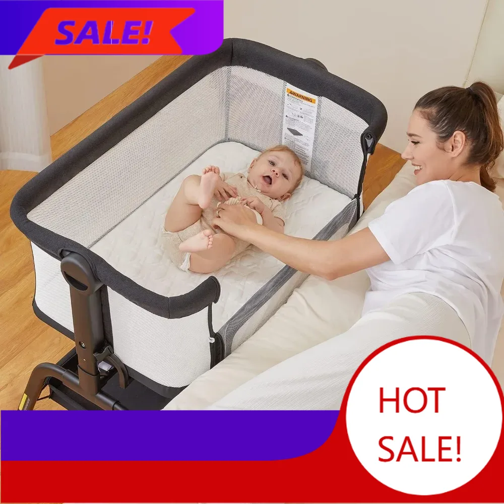 Hot salesBaby Bassinet, 3 in 1 - Bassinet Bedside Sleeper recension och pris
