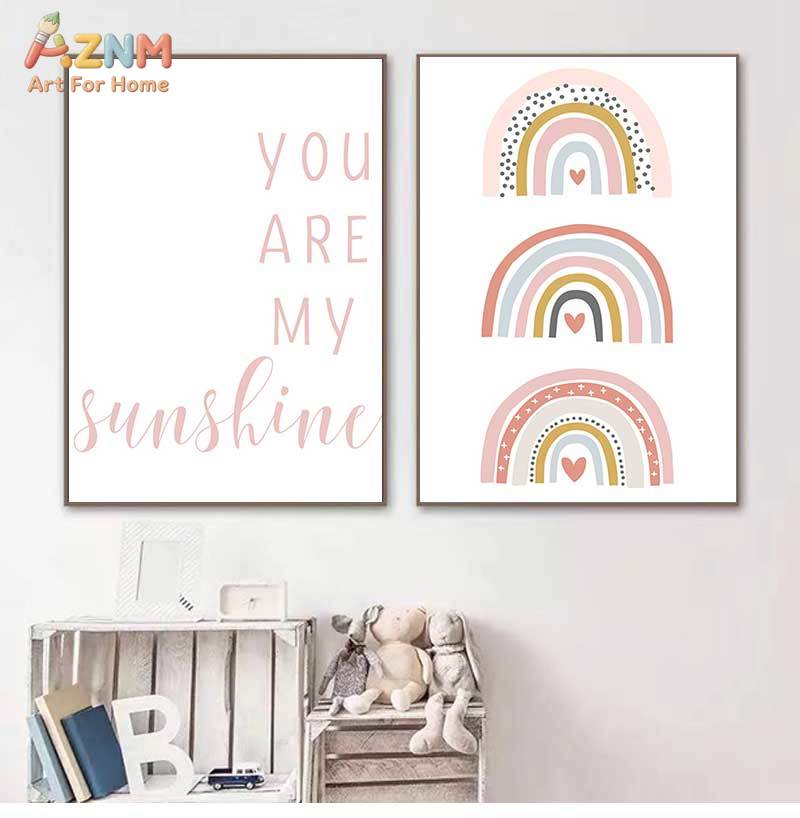 AZNM You are my Sunshine Rainb - Baby Nursery You Are My Sunshine recension och pris