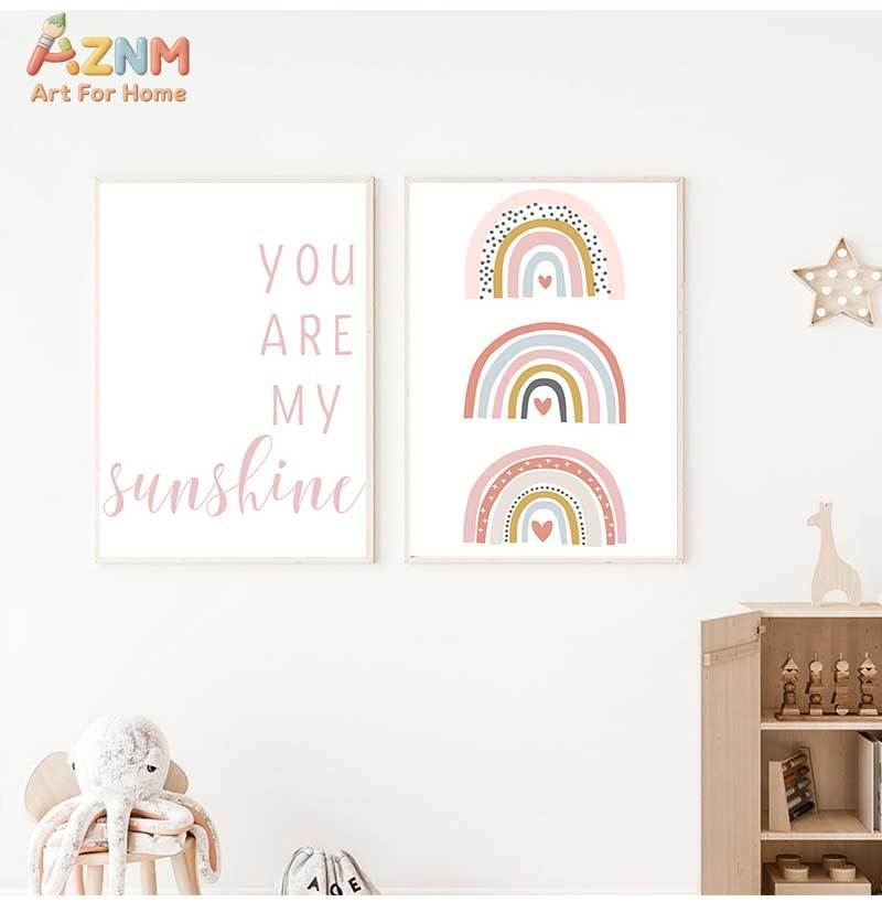 AZNM You are my Sunshine Rainb - Baby Nursery You Are My Sunshine recension och pris