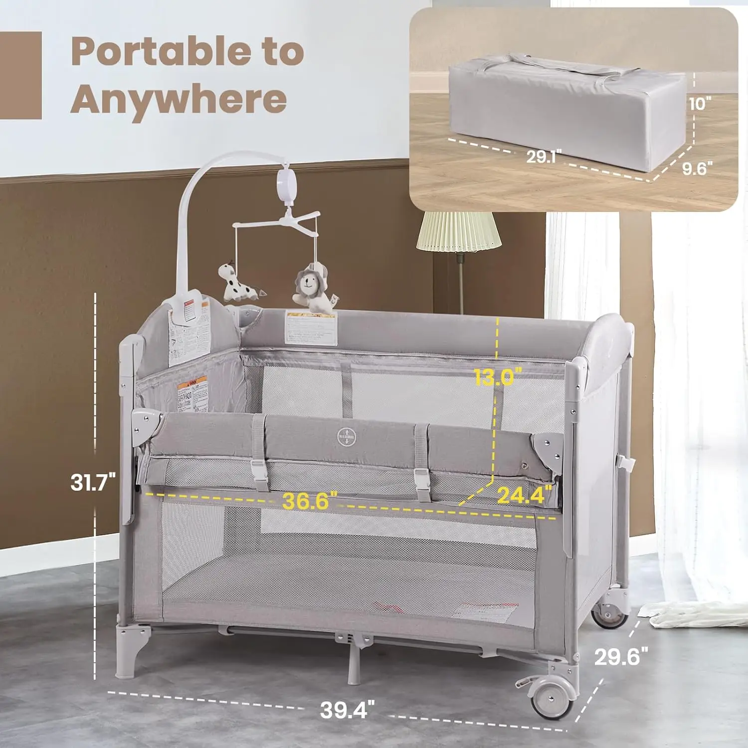 Baby Bassinets Bedside Sleeper - Bassinet Bedside Sleeper recension och pris