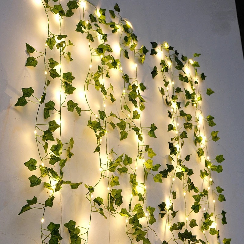 2M Green Leaf String Lights Ar - Baby Nursery Lamp recension och pris