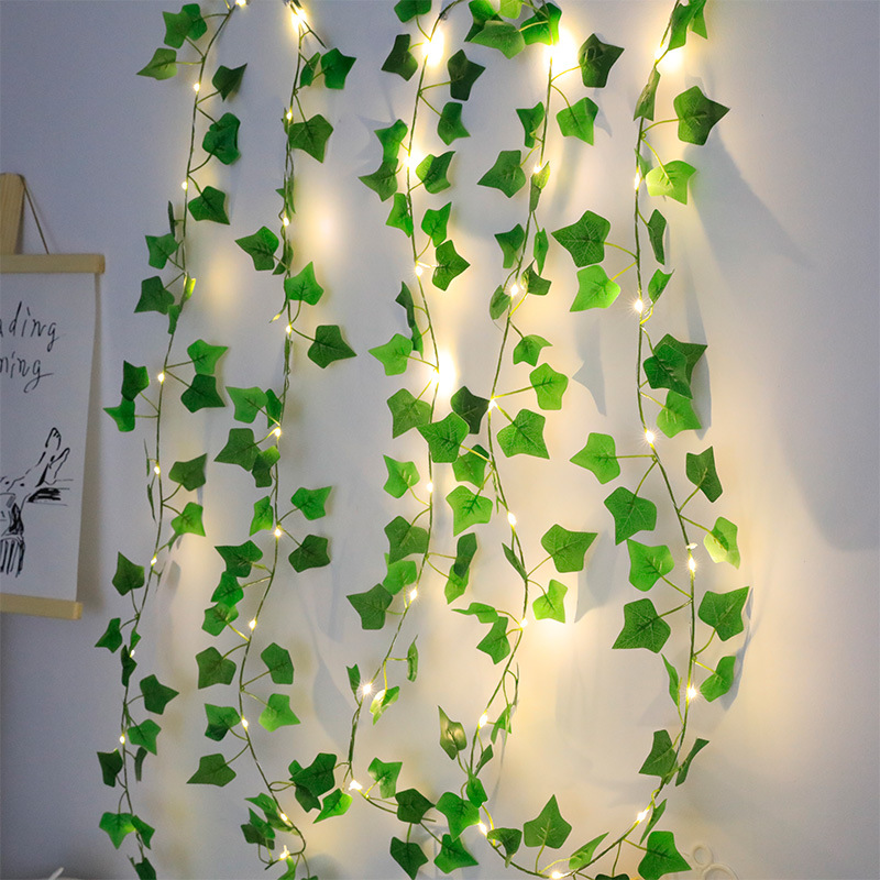 2M Green Leaf String Lights Ar - Baby Nursery Lamp recension och pris
