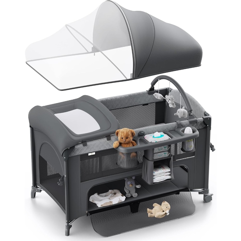 4 in 1 Baby Bassinet, Pack and - Bassinet Bedside Sleeper recension och pris