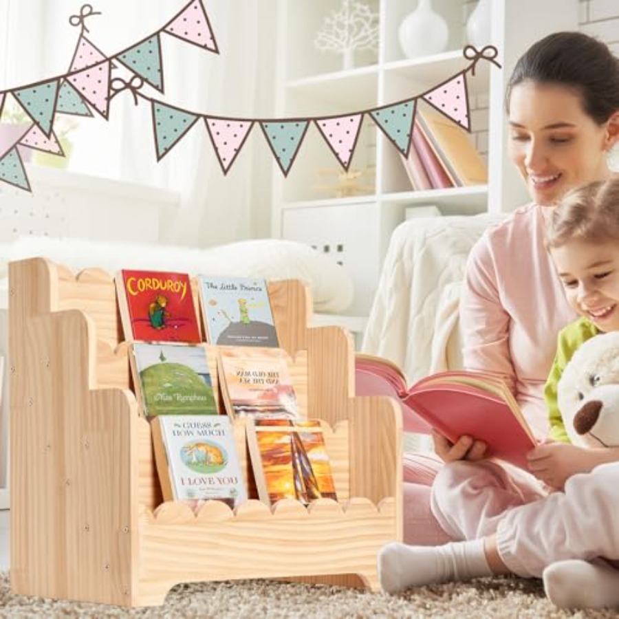 Bookshelf Storage 3-Tier Book  - Baby Nursery Books recension och pris