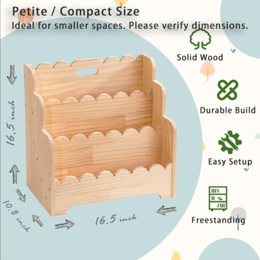 Bookshelf Storage 3-Tier Book  - Baby Nursery Books recension och pris