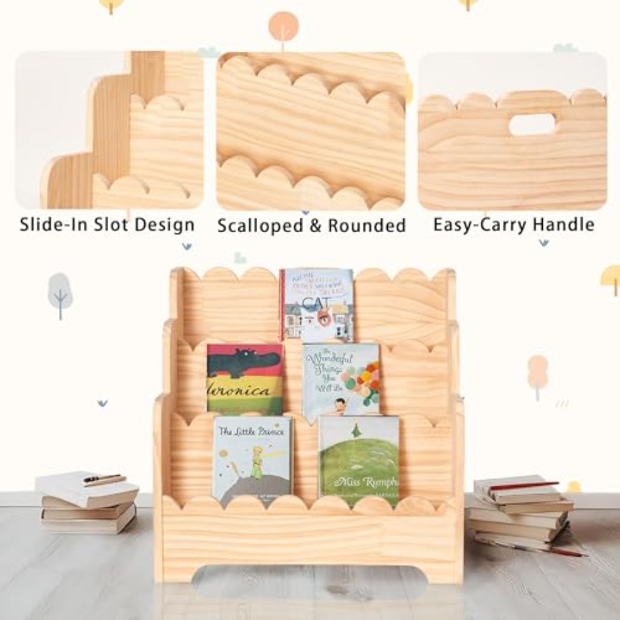 Bookshelf Storage 3-Tier Book  - Baby Nursery Books recension och pris