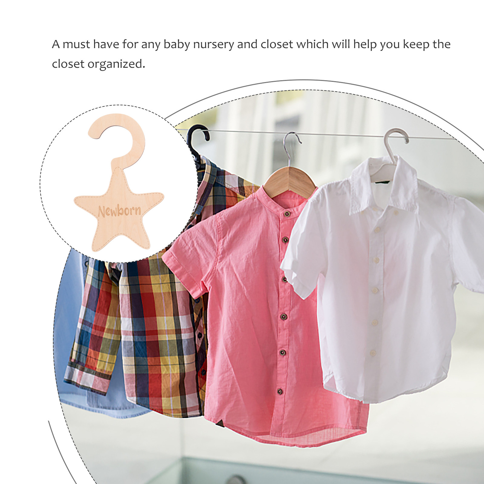 7Pcs Infant Clothes Dividers W - Baby Nursery Wardrobe recension och pris
