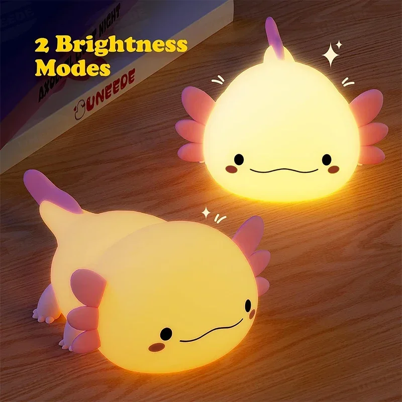 Cute Axolotl Night Light Silic - Baby Nursery Lamp recension och pris