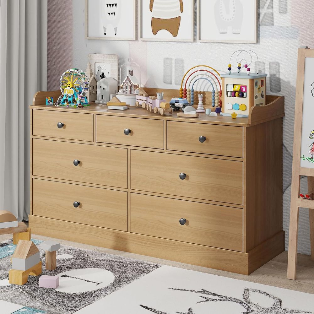 7-Drawer Kids Dresser, Changin - Baby Nursery Chest Of Drawers recension och pris