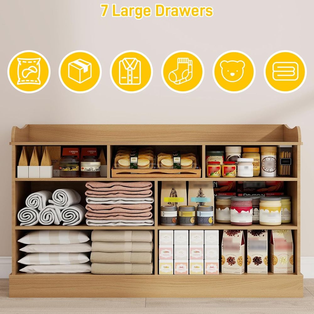 7-Drawer Kids Dresser, Changin - Baby Nursery Chest Of Drawers recension och pris