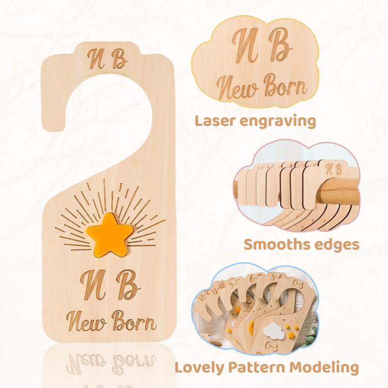 Wooden Baby Wardrobe Divider L - Baby Nursery Wardrobe recension och pris