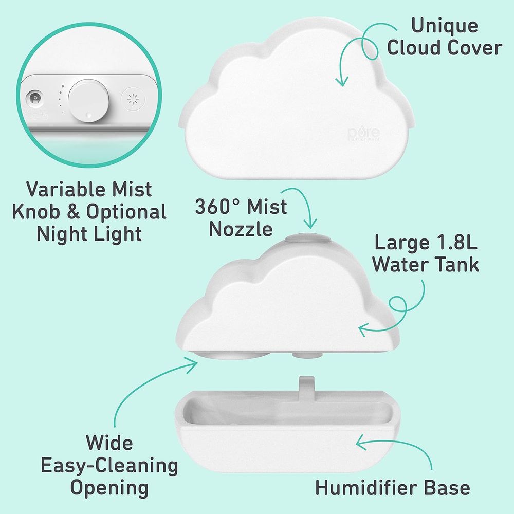 UltraCool Mist Humidifier with - Humidifier Nursery Quiet recension och pris