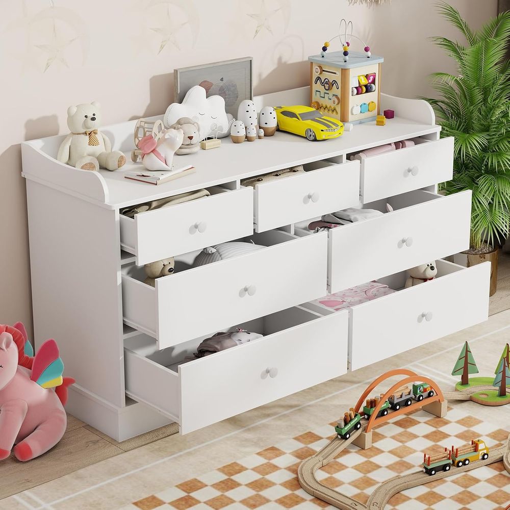 7-Drawer Kids Dresser, Changin - Baby Nursery Chest Of Drawers recension och pris
