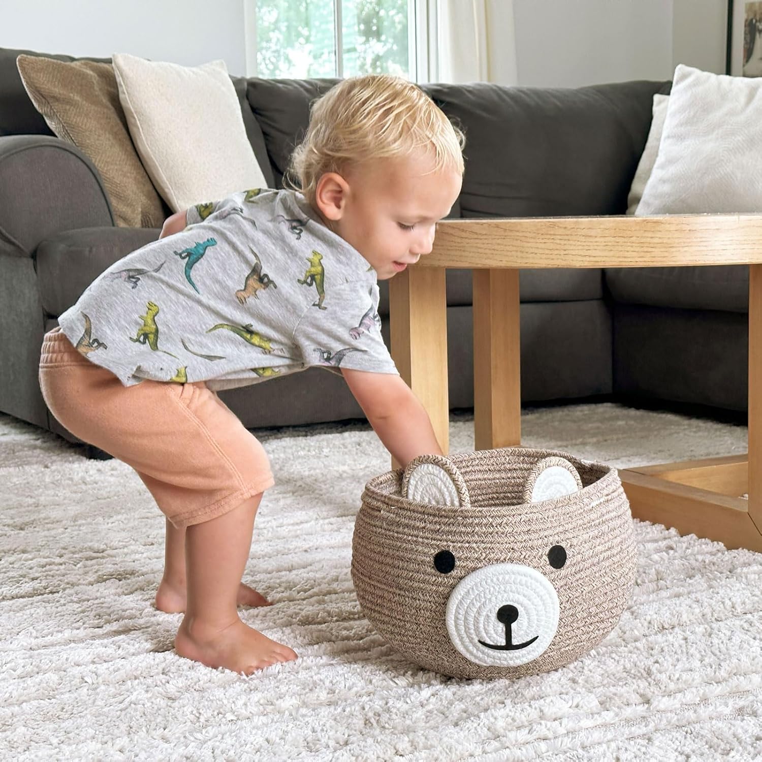 Baby Basket for Nursery, Bear  - Baby Nursery Handles recension och pris