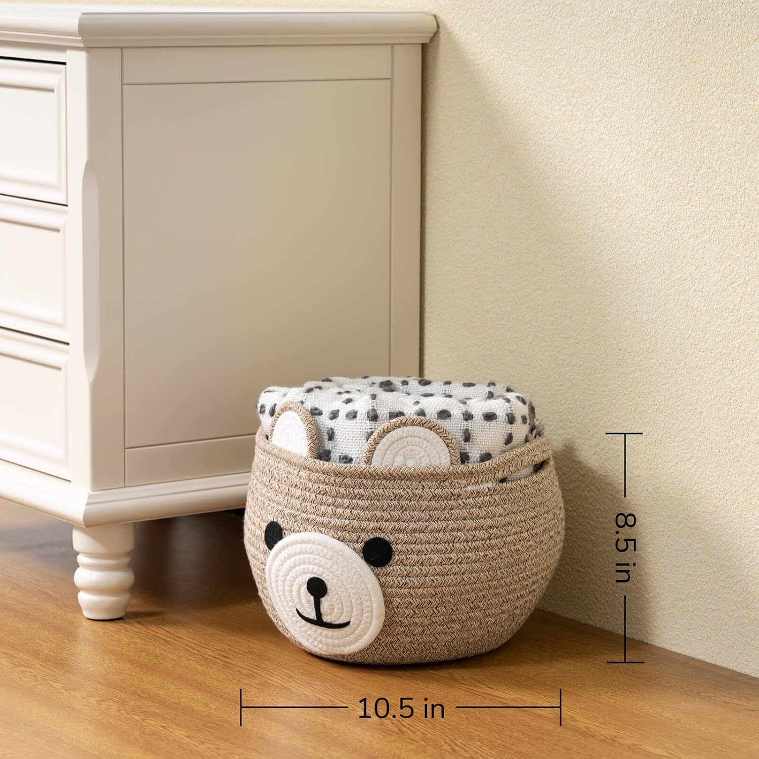 Baby Basket for Nursery, Bear  - Baby Nursery Handles recension och pris