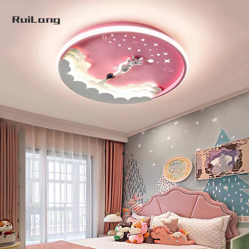Cartoon Led Unicorn Ceiling La - Baby Nursery Ceiling Light recension och pris