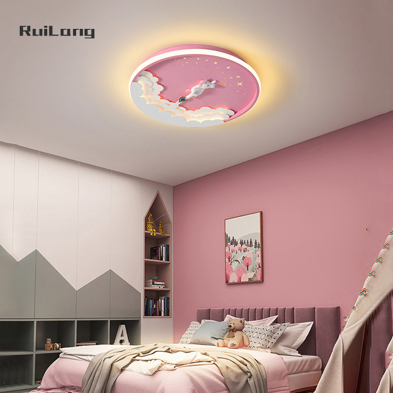 Cartoon Led Unicorn Ceiling La - Baby Nursery Ceiling Light recension och pris