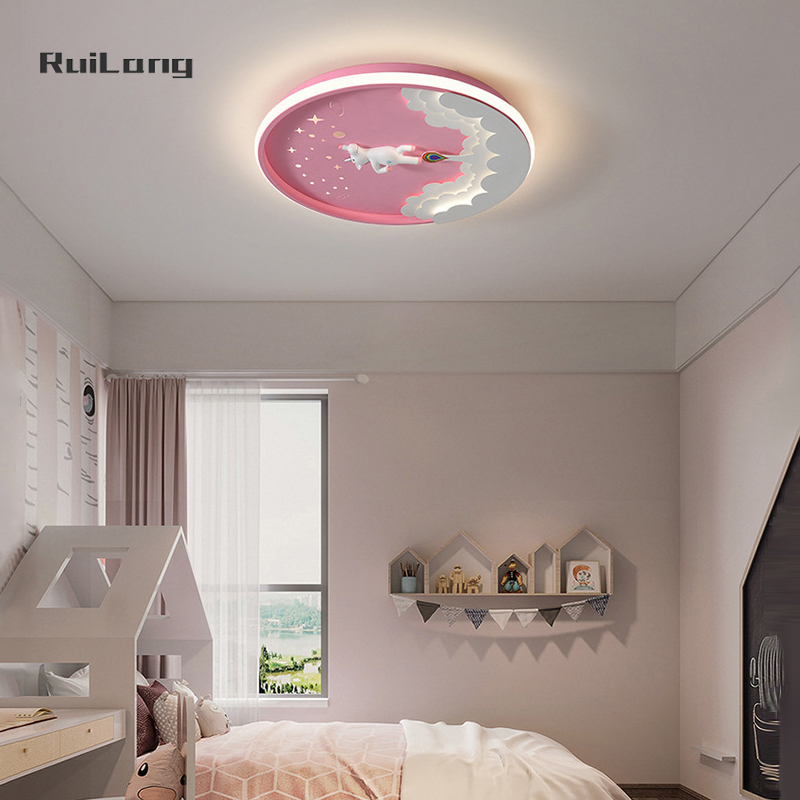 Cartoon Led Unicorn Ceiling La - Baby Nursery Ceiling Light recension och pris