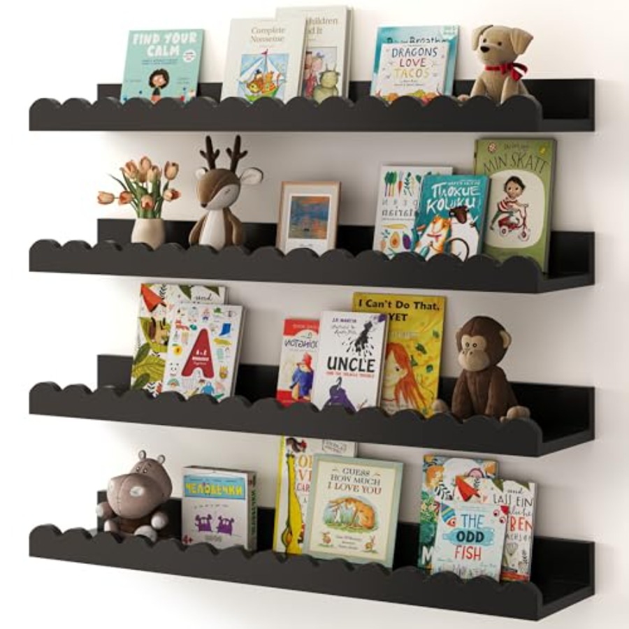 Nursery Book Shelves 4-Pack Fl - Baby Nursery Books recension och pris