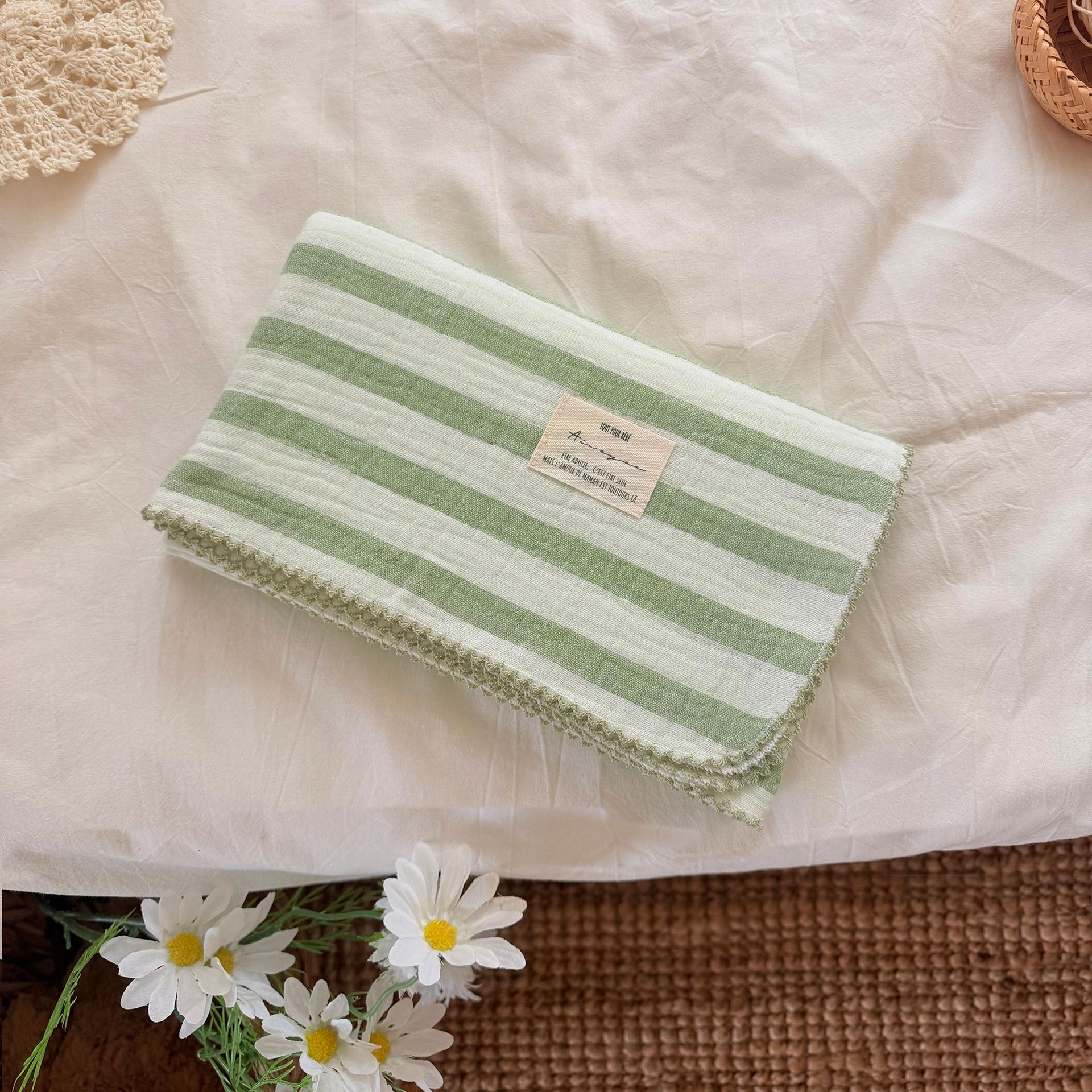 Summer Muslin Baby Swaddle Bla - Baby Girl Nursery Quilt recension och pris