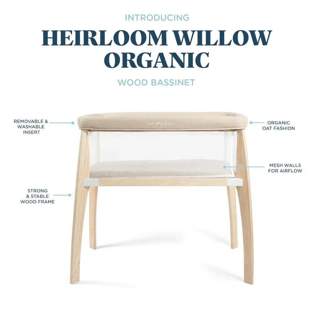 Hot salesHeirloom Willow Woode - Bassinet Bedside Sleeper recension och pris