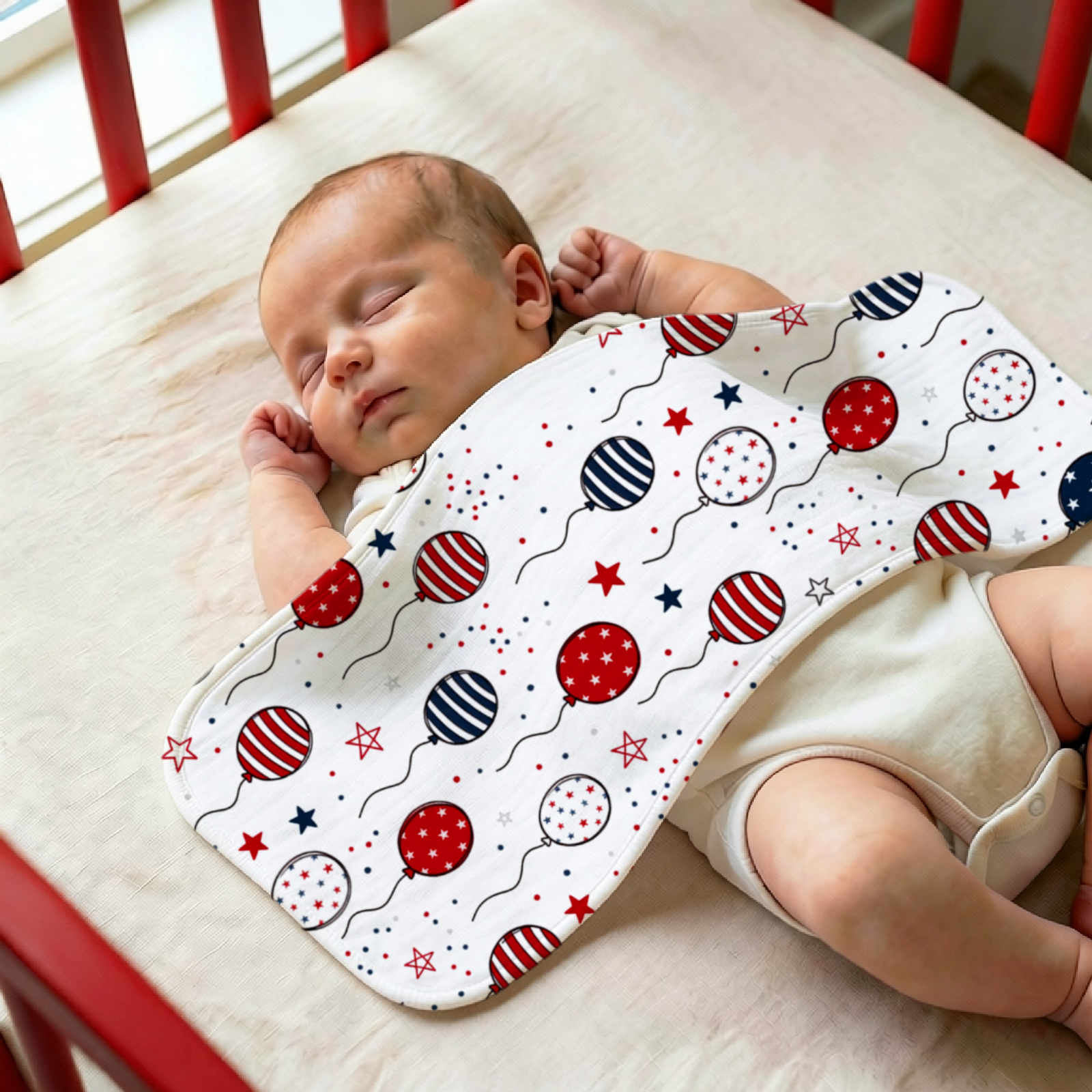 5pc Breathable Muslin Burp Clo - Baby Nursery Unisex recension och pris