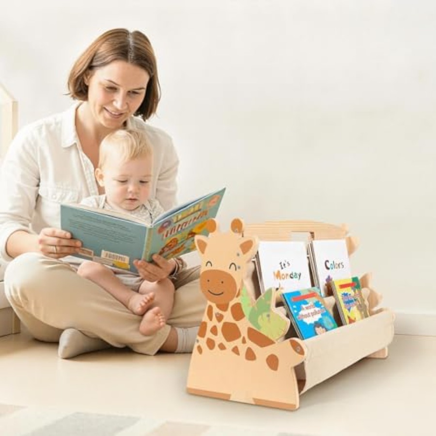 Toddler Bookshelf Double-Sided - Baby Nursery Books recension och pris