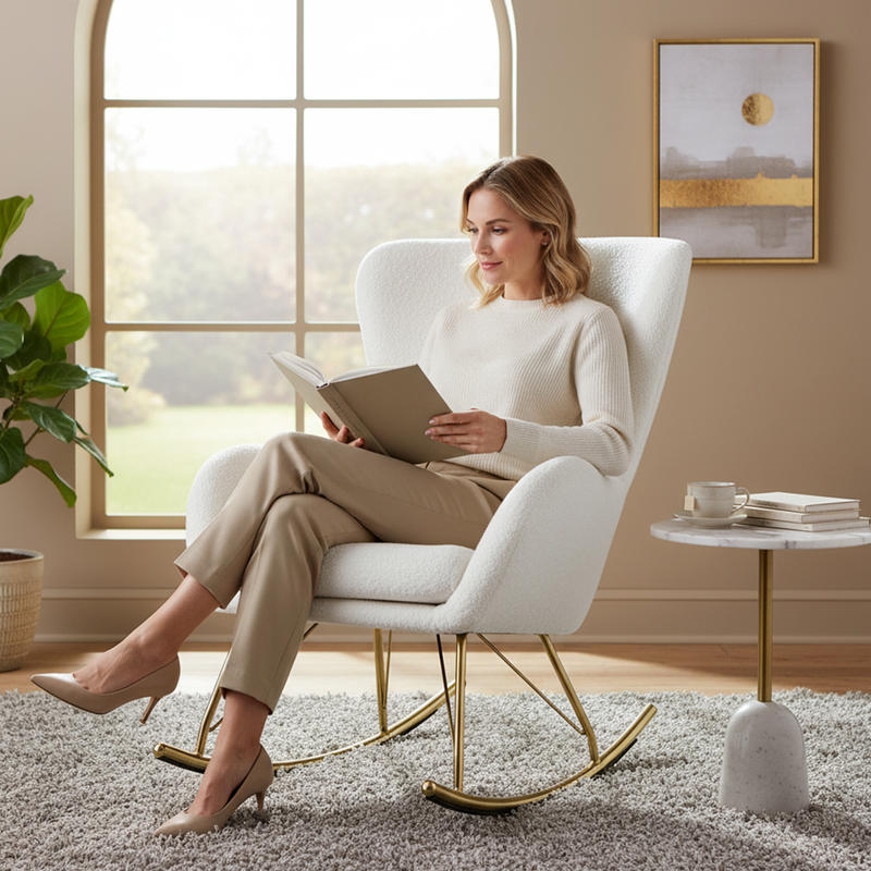 Nursery Rocking Chair with Cur - Rocking Chair Nursery recension och pris