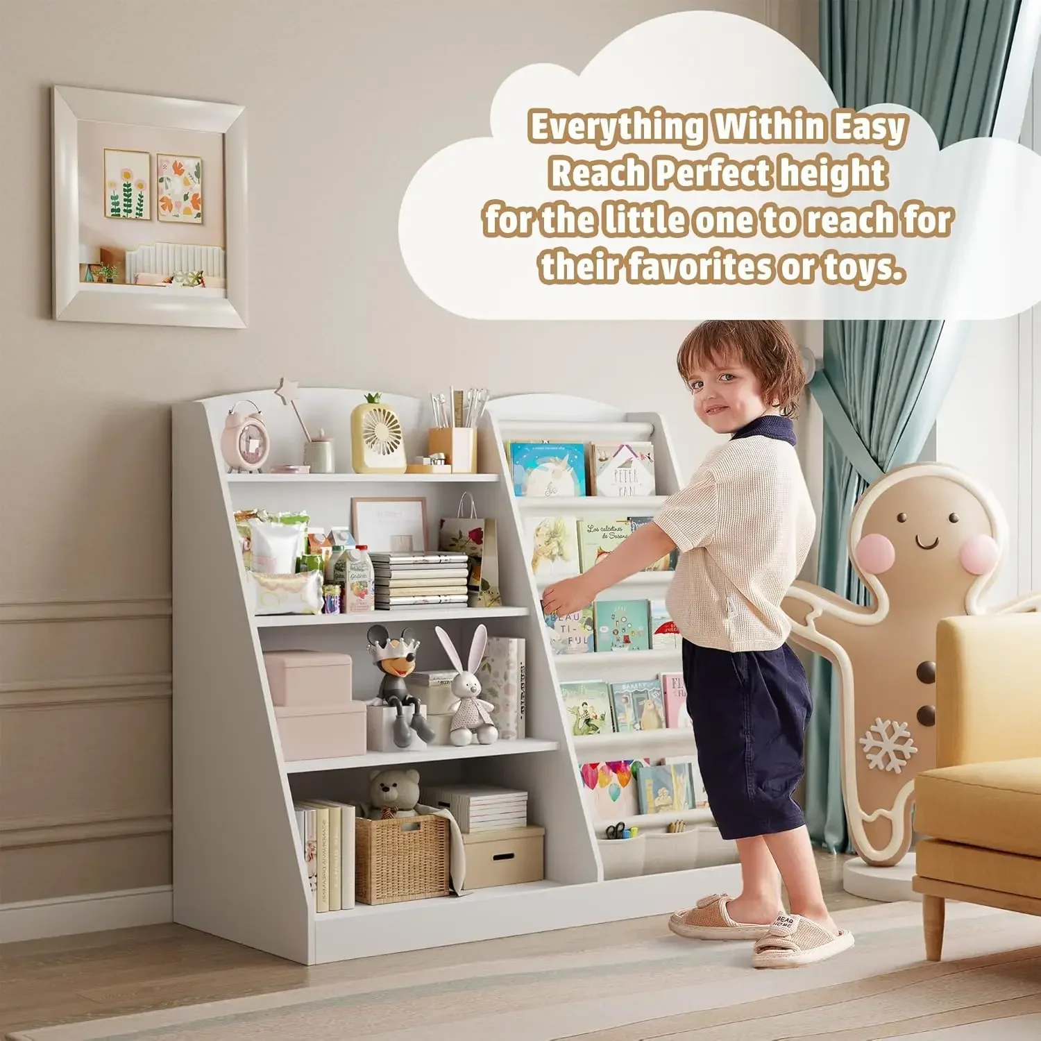 bookshelf Storage Organizer 4  - Baby Nursery Books recension och pris