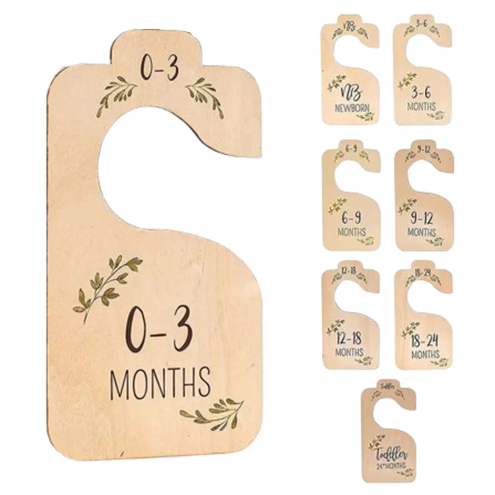 7/8Pcs Wood Baby Closet Divide - Baby Nursery Wardrobe recension och pris