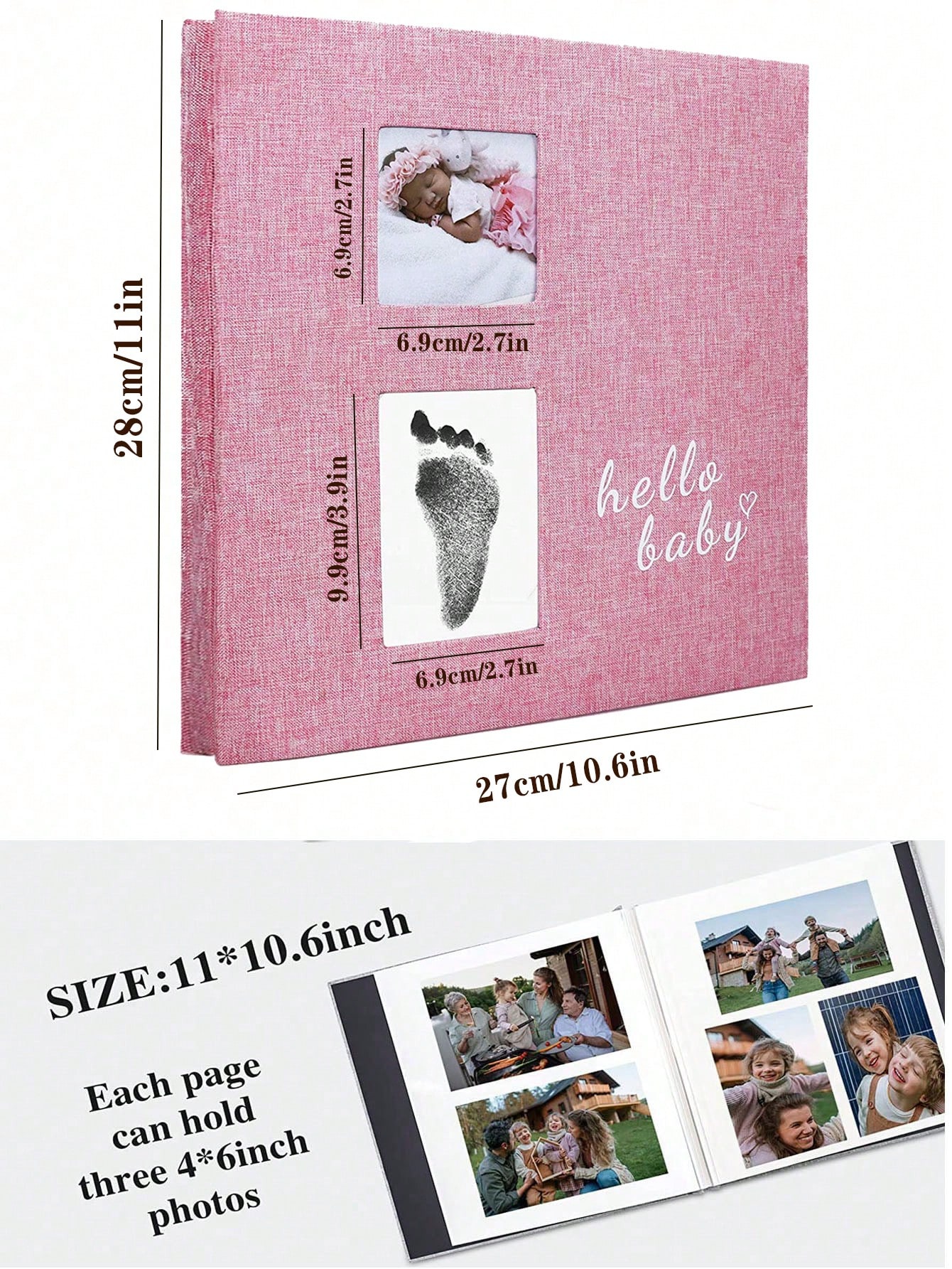 Baby photo album self-adhesive - Baby Nursery Books recension och pris