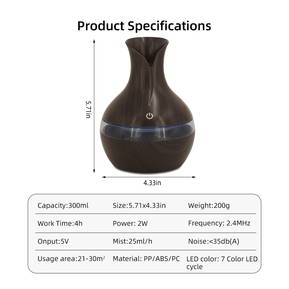300ml USB Humidifier & Essenti - Humidifier Nursery Quiet recension och pris