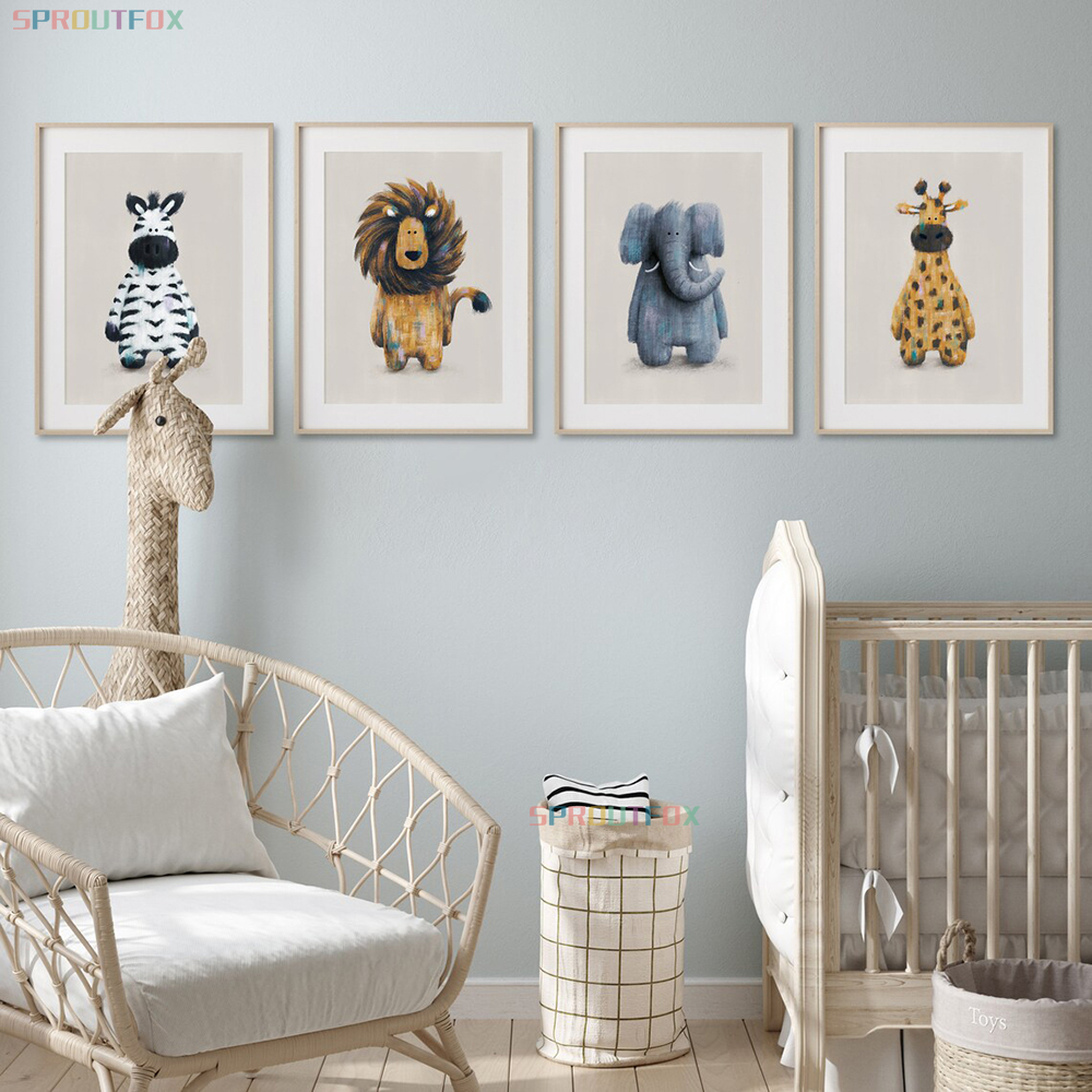 Zebra Pictures Wall Poster For - Baby Nursery Animal Pictures recension och pris