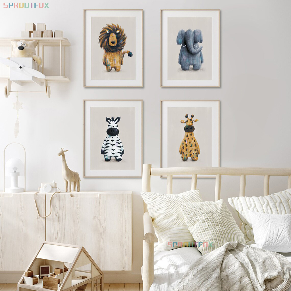 Zebra Pictures Wall Poster For - Baby Nursery Animal Pictures recension och pris