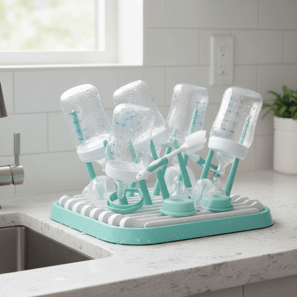 Foldable Baby Bottle Drying Ra - Baby Nursery Essentials recension och pris