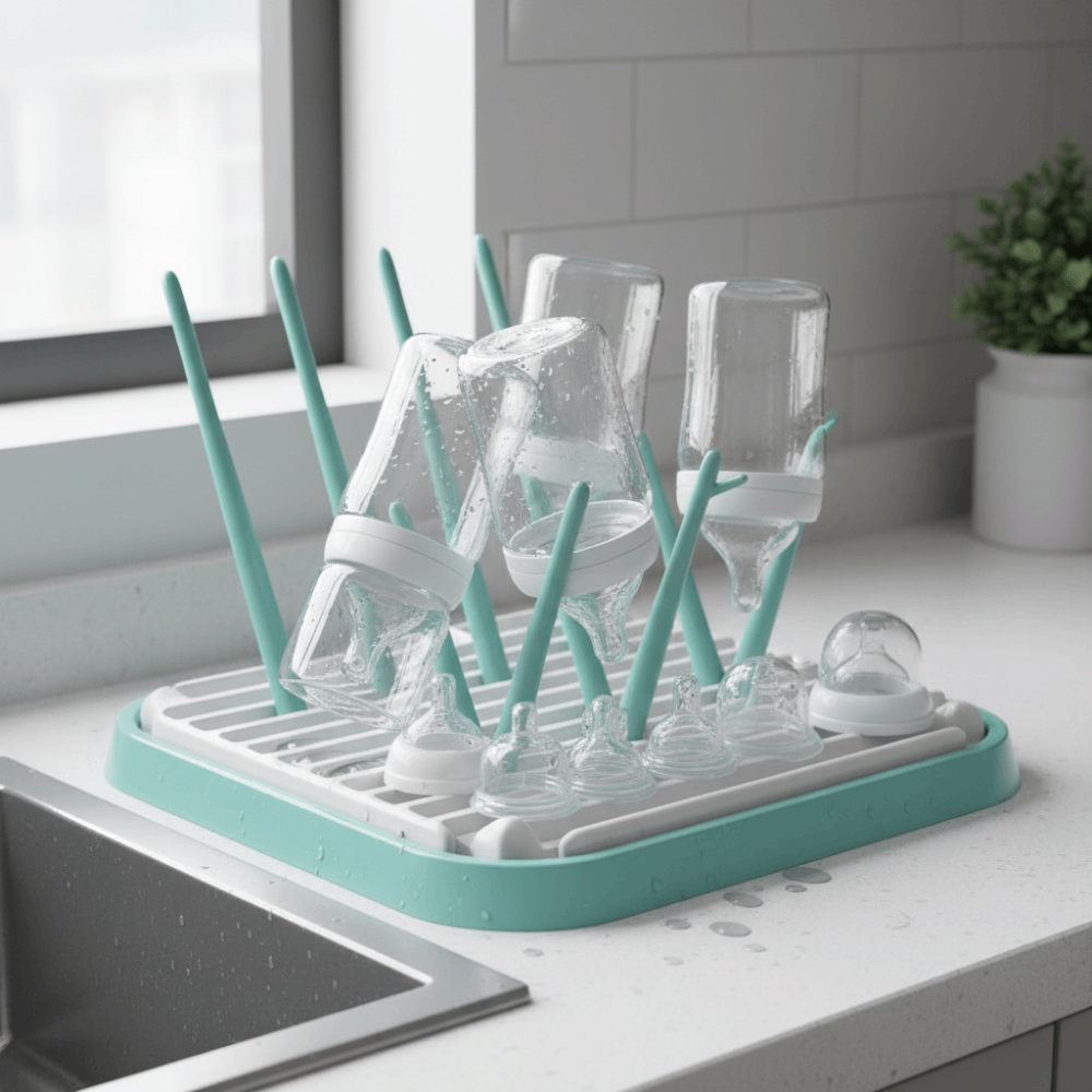 Foldable Baby Bottle Drying Ra - Baby Nursery Essentials recension och pris
