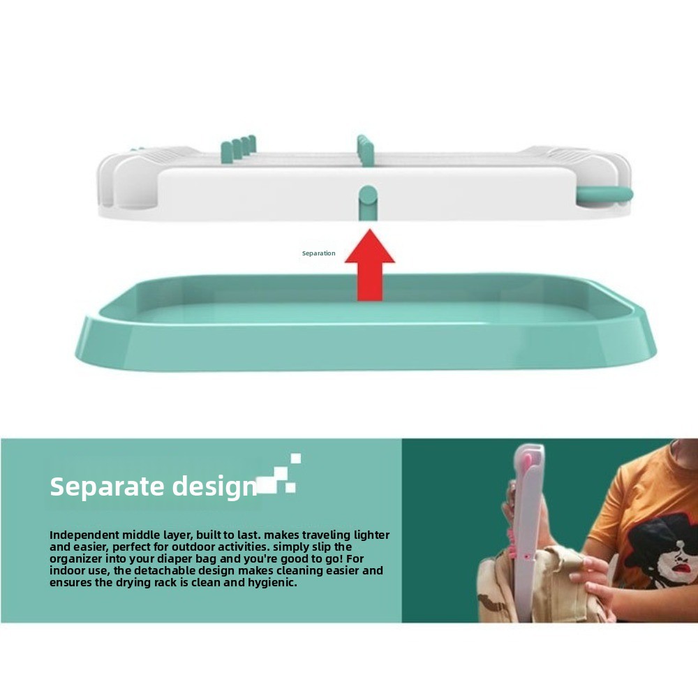 Foldable Baby Bottle Drying Ra - Baby Nursery Essentials recension och pris