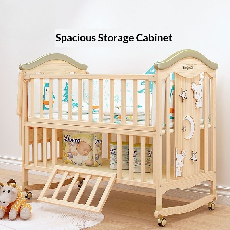 Solid Wood Baby Crib Bedside S - Bassinet Bedside Sleeper recension och pris