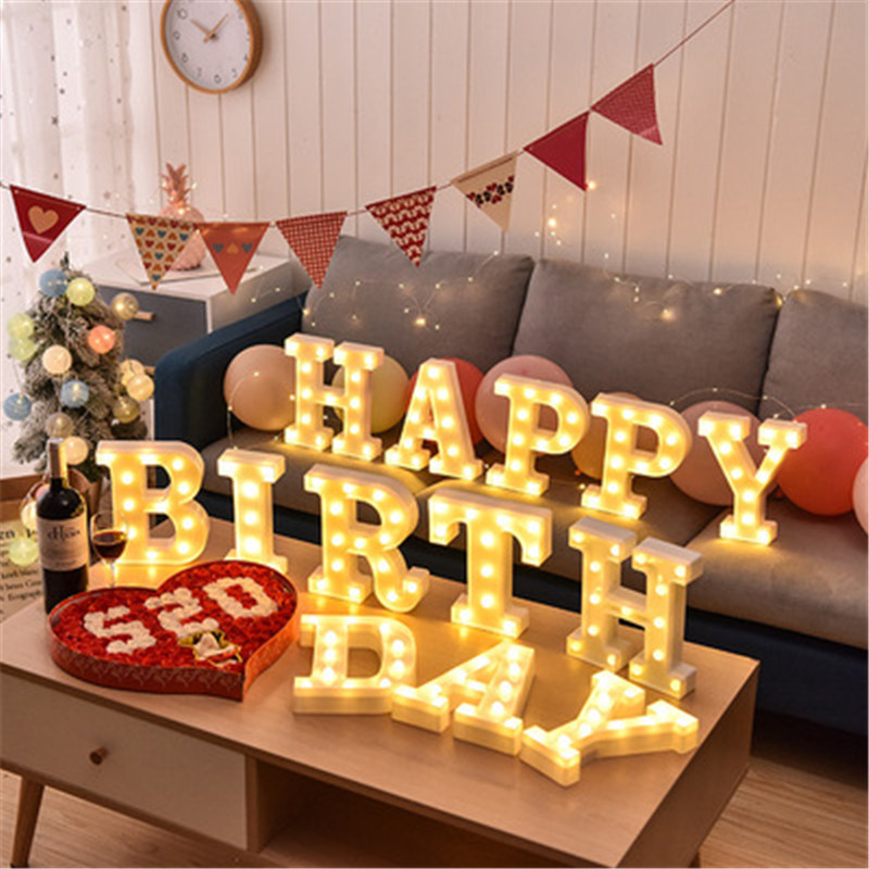 Decorative Letters Alphabet Le - Baby Nursery Lamp recension och pris