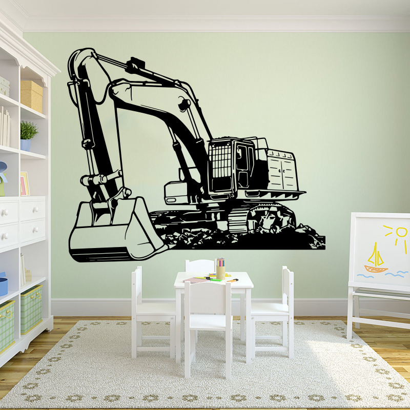 Large Heavy Equipmen Excavator - Baby Nursery Labels recension och pris